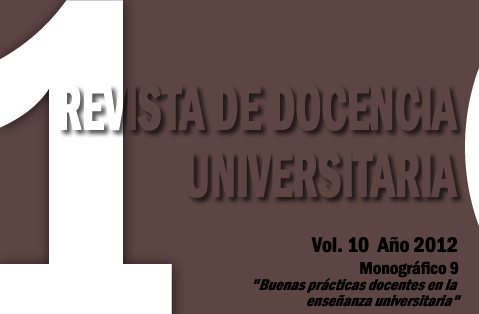 					Ver Vol. 10 Núm. 1 (2012): Monográfico: "Buenas prácticas docentes en la enseñanza universitaria"
				